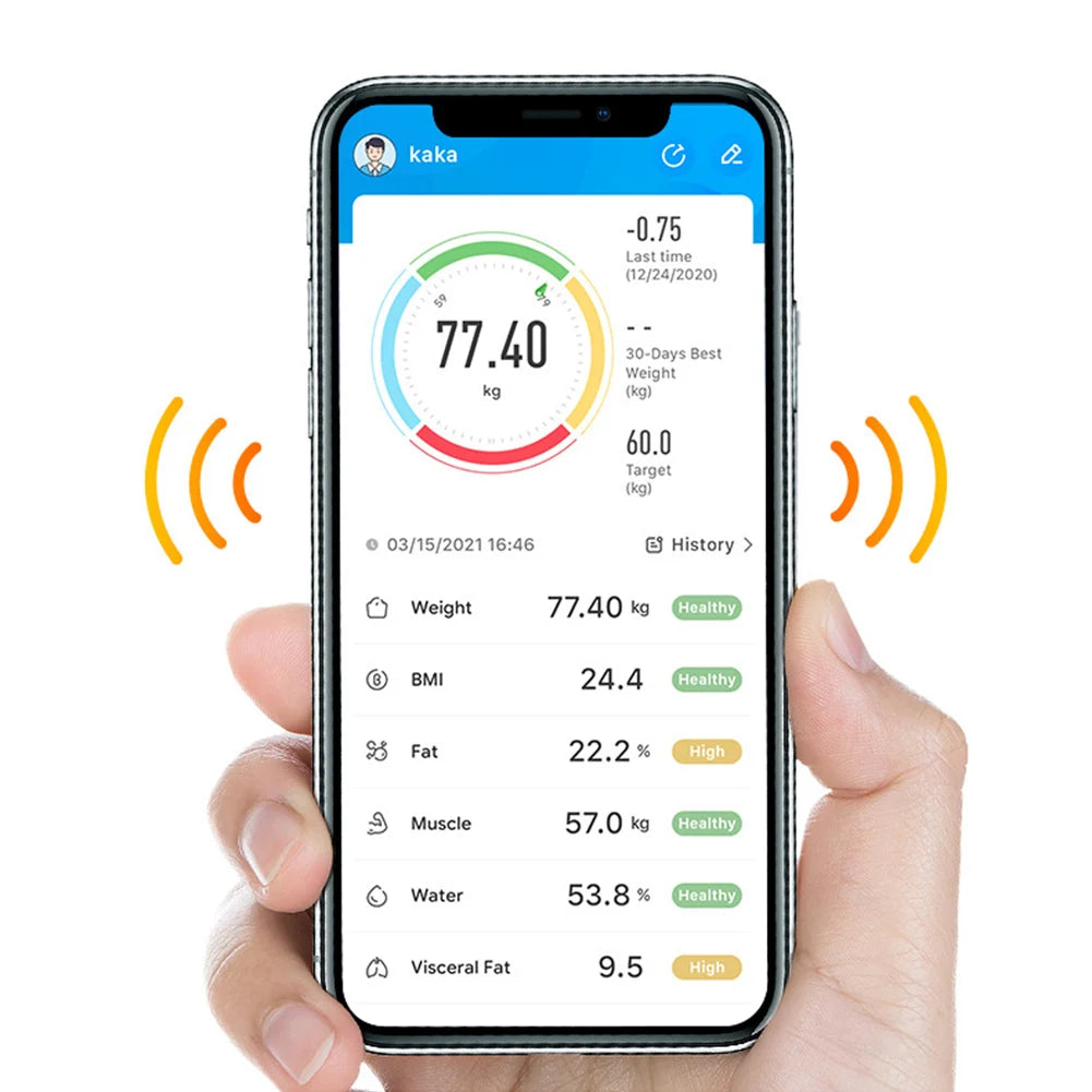 Bluetooth Smart Body Fat Digital Scale