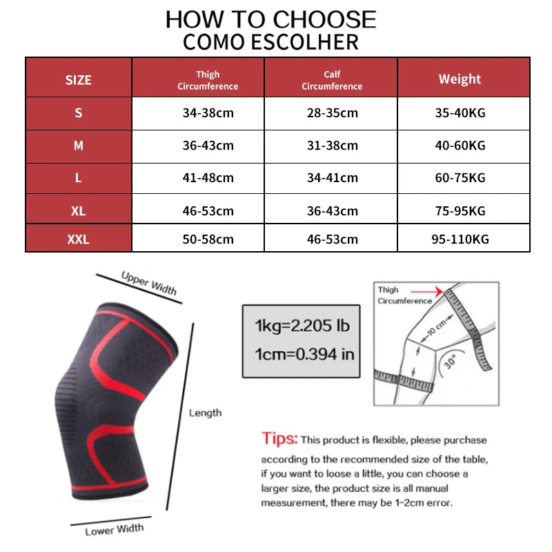Adjustable Padded Knee Support Straps