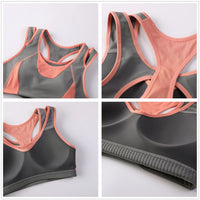 Women's Wirefree Compression Crossfit Workout Top - Anti-Sweat Racerback Sports Bra