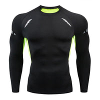 Men's Quick-Dry Compression Gym Top - Performance Athletic Shirt