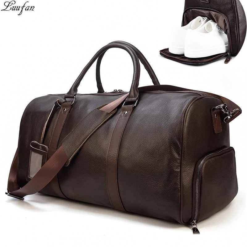 Genuine Leather Sports Duffle