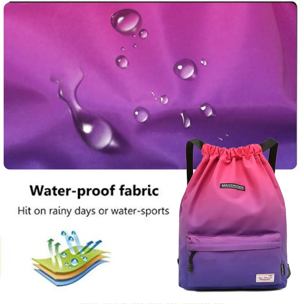 Lightweight Waterproof Drawstring Backpack