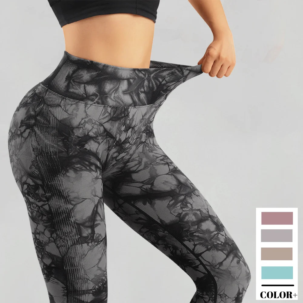 Tie-Dye Booty-Lift Fitness Leggings