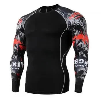 Men's Rashguard Compression T-Shirt - Multi-Sport Performance Top