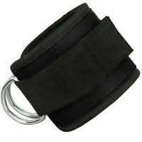 Premium Ankle Cuff with Resistance Band - Adjustable Training Set (Pair)