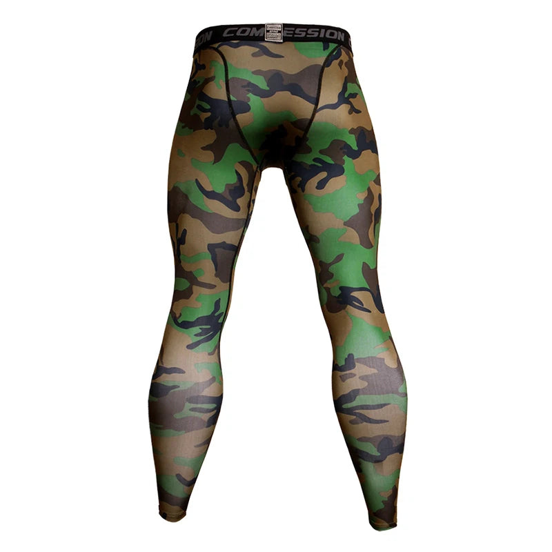 Camo Compression Jogging Tights