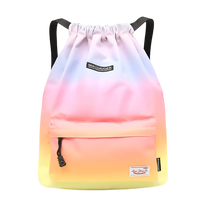 Waterproof Nylon Drawstring Backpack - 20-35L Sports Sackpack