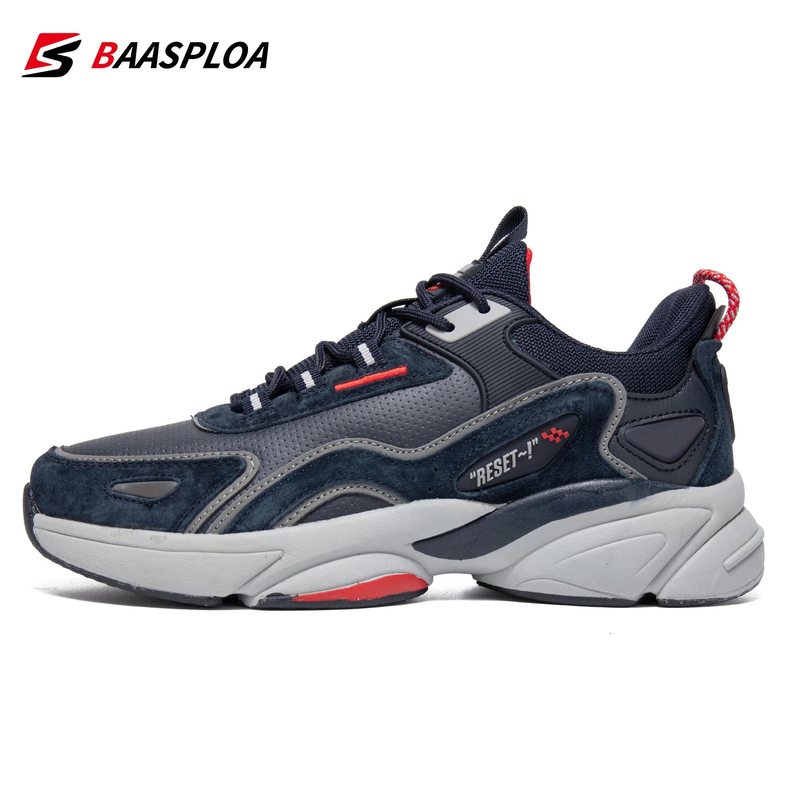 Microfiber Leather Running Shoes