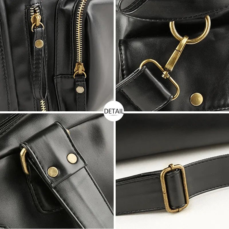 Vintage Leather Travel Duffle