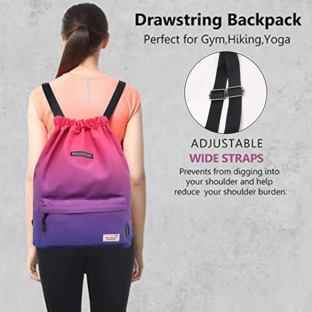 Lightweight Waterproof Drawstring Backpack