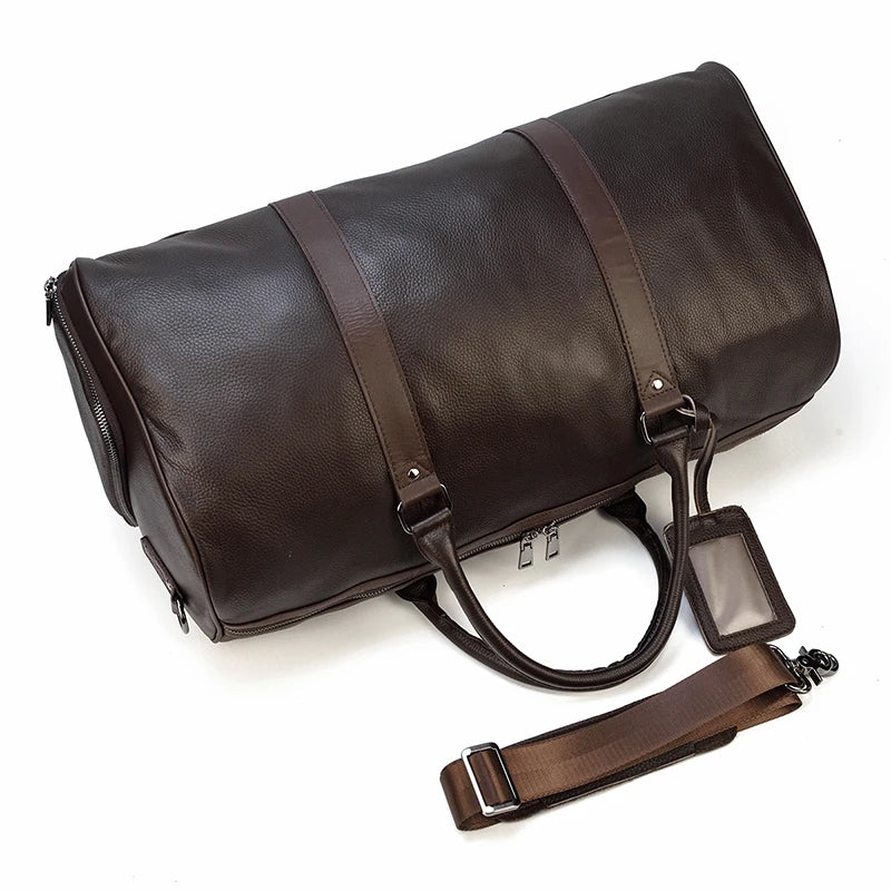 Genuine Leather Sports Duffle