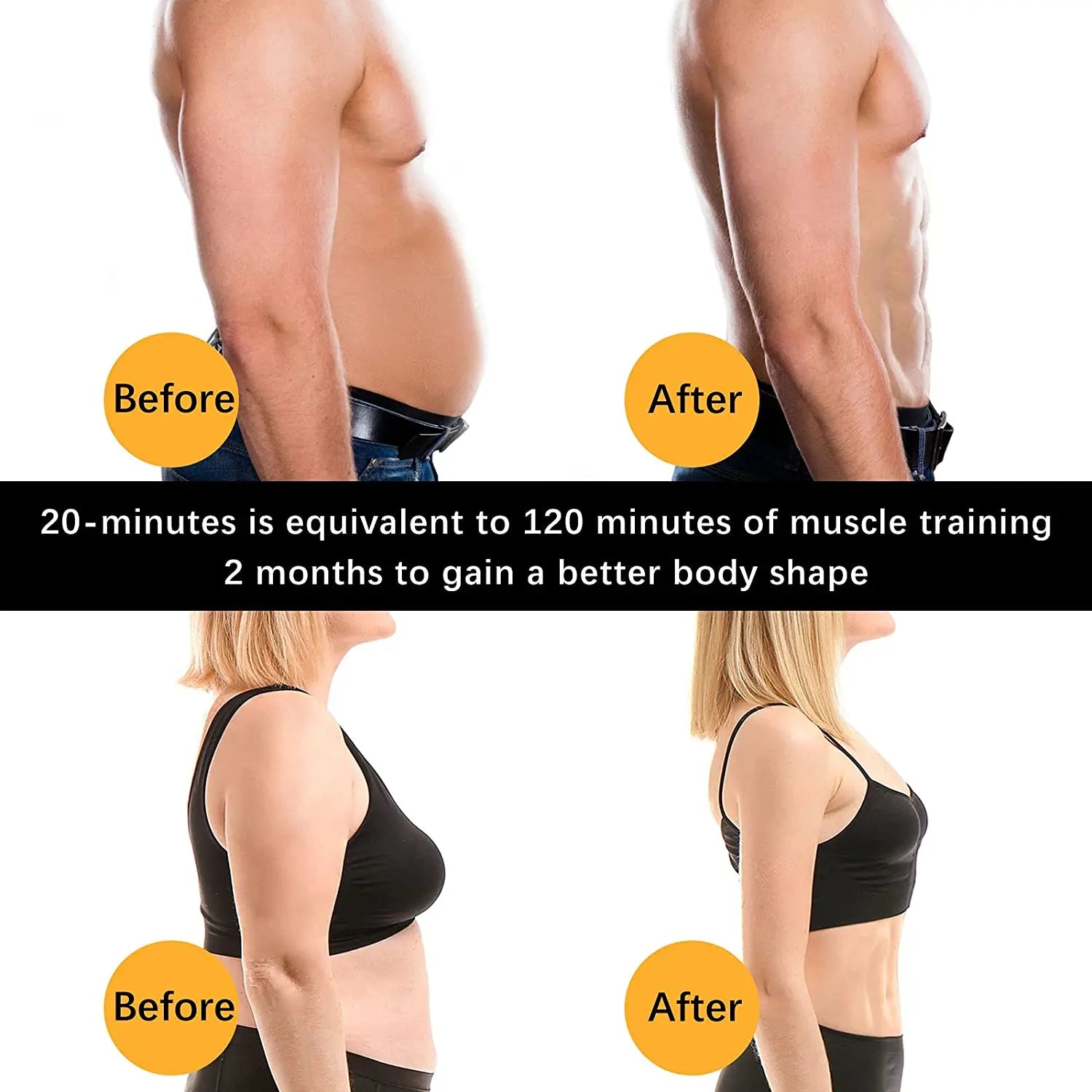 LCD EMS Abdominal Trainer