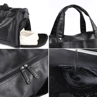Premium PVC Gym Bag with Shoe Compartment - Barrel Design
