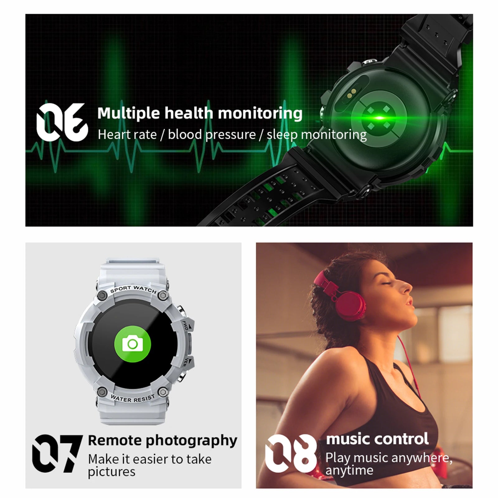 Touchscreen Heart Rate Smartwatch