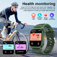 Sporty Smart Watch - Multi-Function Fitness Tracker with Steel Band