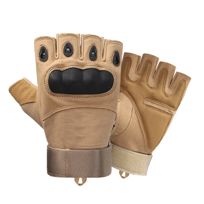 Half Finger Tactical Sports Gloves - Breathable Nylon Training Gloves for Outdoor Activities
