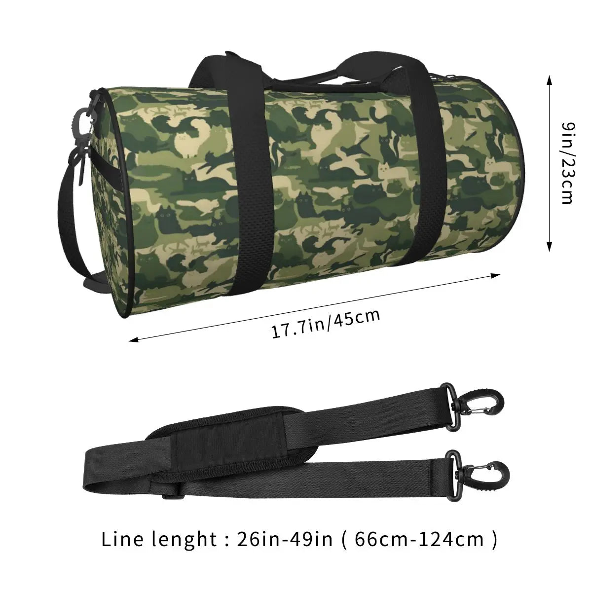 Tactical Camo Fitness Duffle