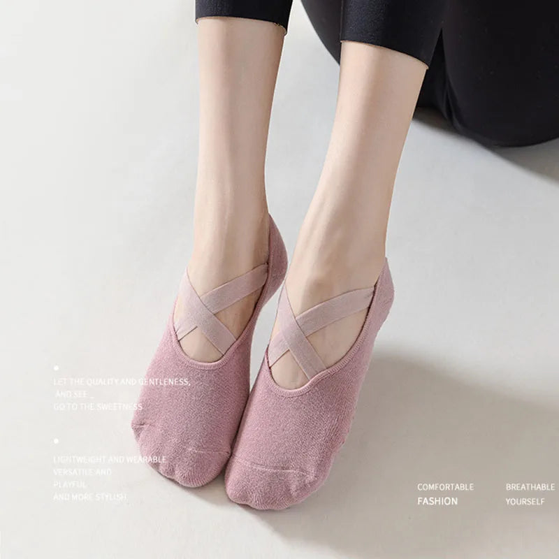 Anti Slip Yoga Grip Socks