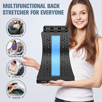 Magnetotherapy Back Stretcher - Multi-Level Adjustable Lumbar Support