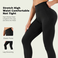 High-Waist Tummy Control Leggings - Soft Athletic Compression Pants for Women