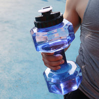 Innovative Water-Filled Dumbbell Bottle - 2-in-1 Fitness Hydration