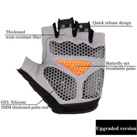 Breathable Half Finger Gym Gloves - Premium Nylon Training Gloves for Cycling & Fitness