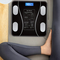 Bluetooth Smart Body Fat Digital Scale - HD LCD Body Composition Analyzer