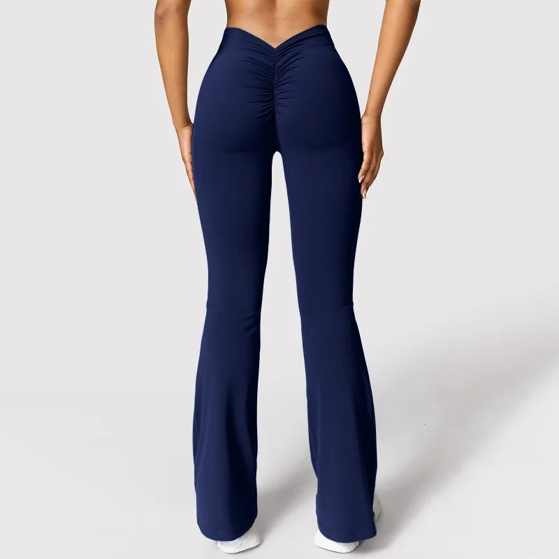 High-Waist Flare Pocket Leggings