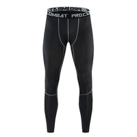 Men's Milk Silk Compression Tights - Premium Striped Running Leggings