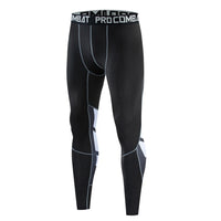 Men's Milk Silk Compression Tights - Premium Striped Running Leggings