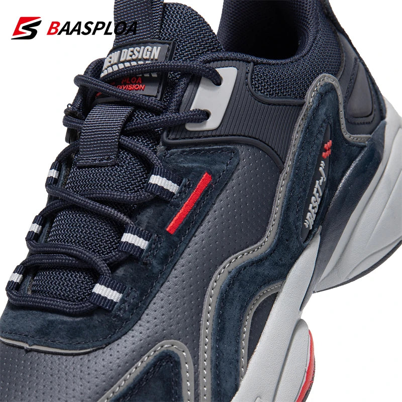 Microfiber Leather Running Shoes
