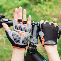 Half Finger Sports Gym Gloves - Breathable Cycling & Training Gloves with Padded Palm