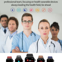 Blood Pressure Monitoring Bluetooth Smart Watch - Fitness Tracker with Health Metrics