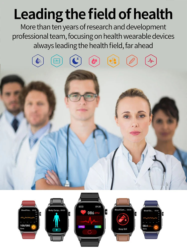 Bluetooth Blood Pressure Fitness Watch