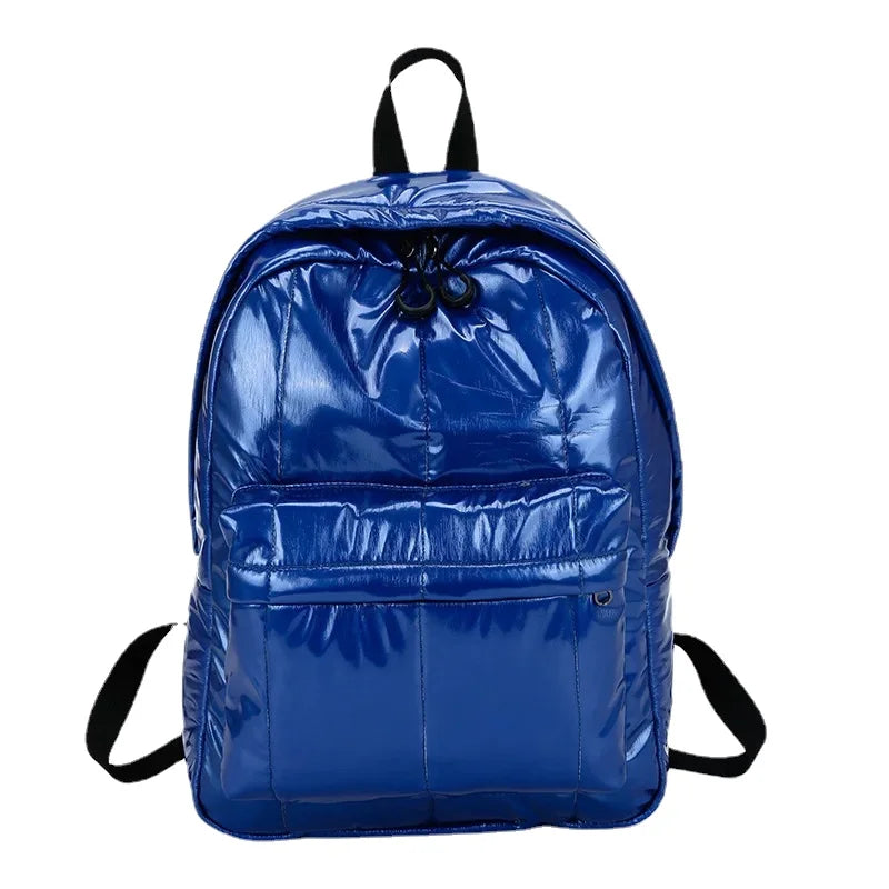 Glossy Leather Sports Backpack