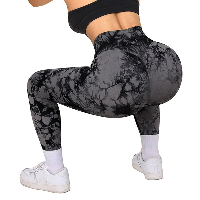 Seamless Tie-Dye Training Leggings