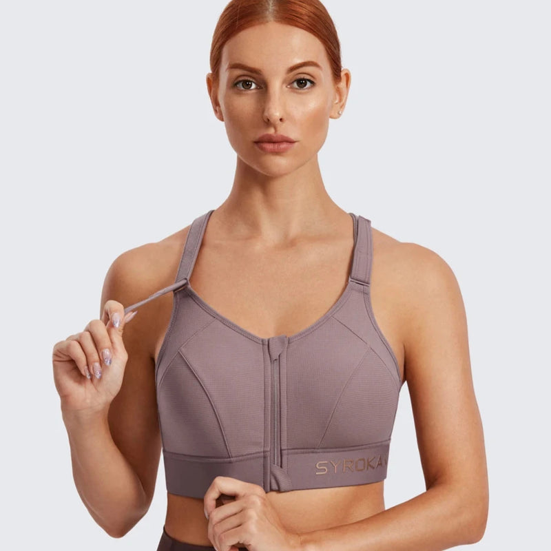 Adjustable Strap Padded Sports Bra