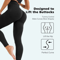 High-Waist Tummy Control Leggings - Soft Athletic Compression Pants for Women