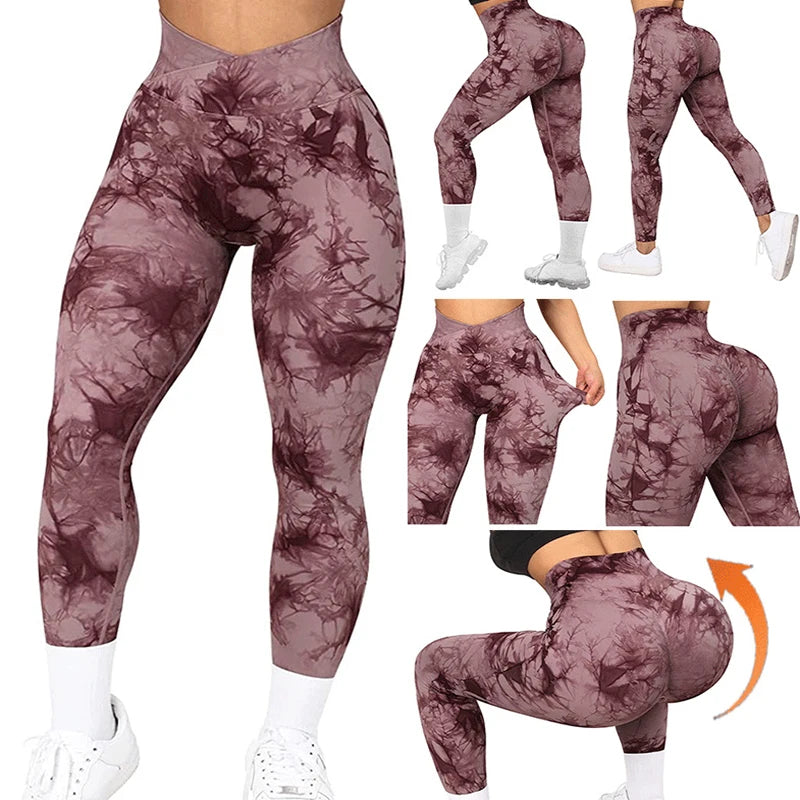 Seamless Tie-Dye Training Leggings