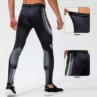 Men's Quick-Dry Fitness Sport Tights - Full-Length Running Jogging Leggings