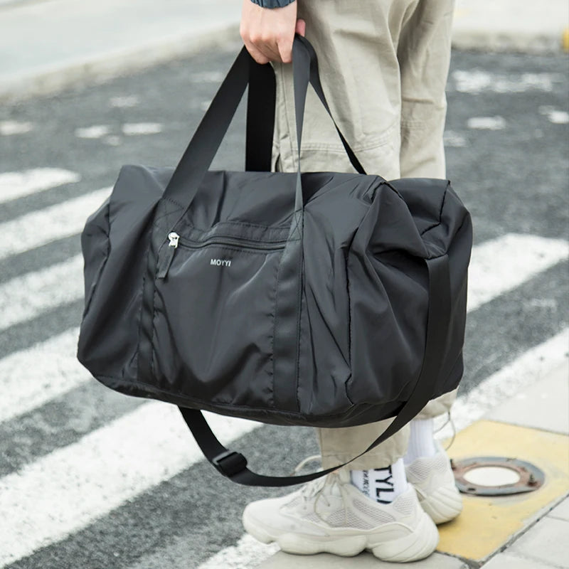 Expandable Denim Training Duffle
