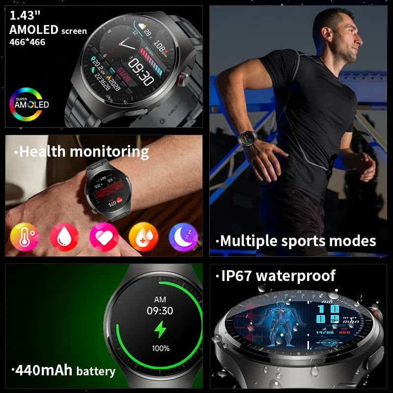 LIGE ECG Heart Monitor Smartwatch