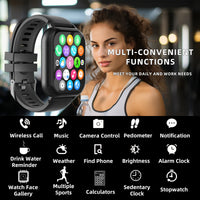 Steel Band Smart Watch with Fitness Tracker - Multi-Dial Activity Monitor