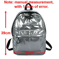 Glossy Nylon Sports Backpack - 20L Embossed Design