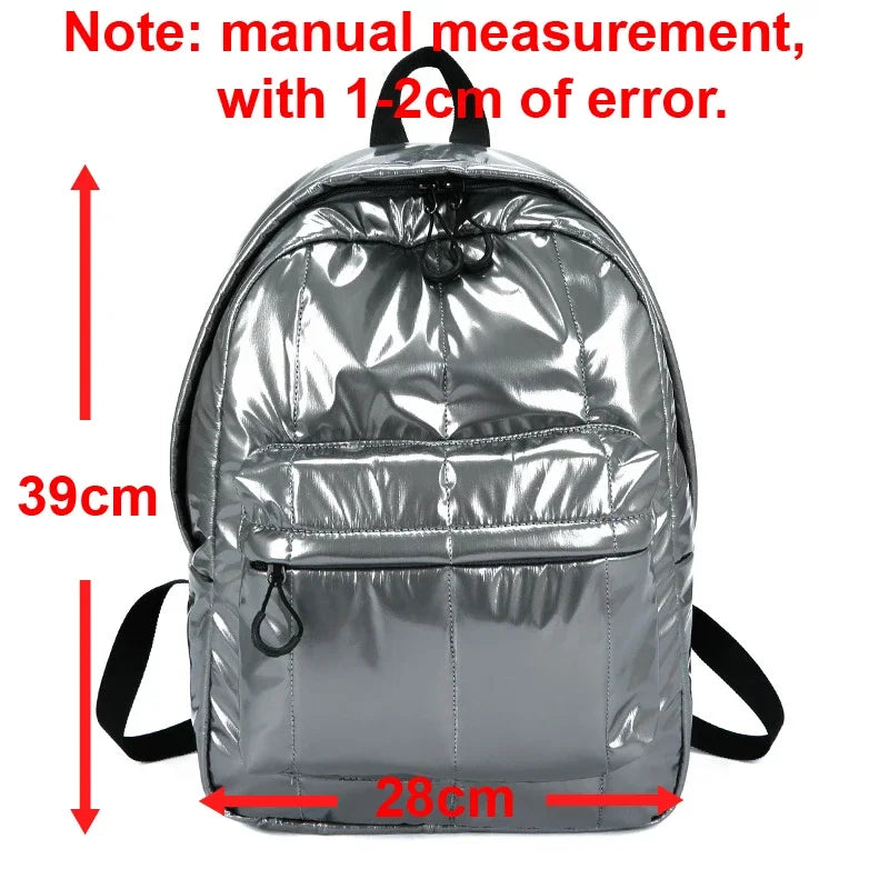 Glossy Leather Sports Backpack