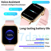 LIGE Waterproof Smart Watch for Women - Bluetooth Fitness Tracker with Call Function