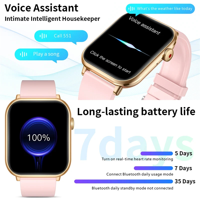 Womens Bluetooth Call Smartwatch