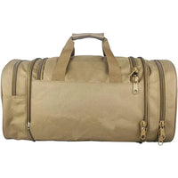 Waterproof Nylon Duffle Bag with Shoe Compartment - 21x10x13 inches