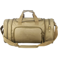 Waterproof Nylon Duffle Bag with Shoe Compartment - 21x10x13 inches