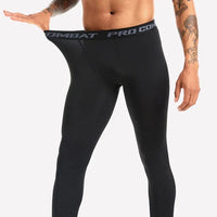 Men's Super Cool Compression Tights - Full Length Running Leggings